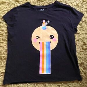 Cropped Emoji Tee